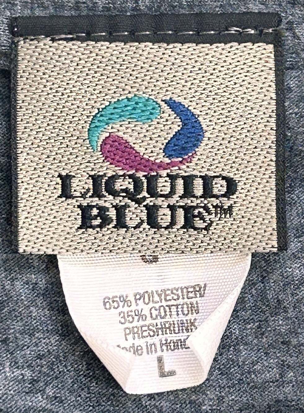 Liquid Blue Pink Floyd Dark Side T-Shirt Men L Carnegie Hall 1972 Retro Band Tee - Picture 3 of 10
